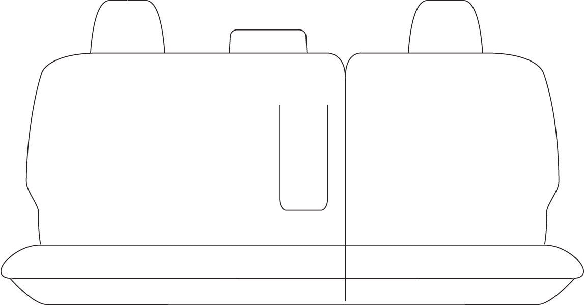 Sperling Empire Leather Rear Row 2 Black Seat Covers Suits Kluger 2014-2021 RM5076EMB
