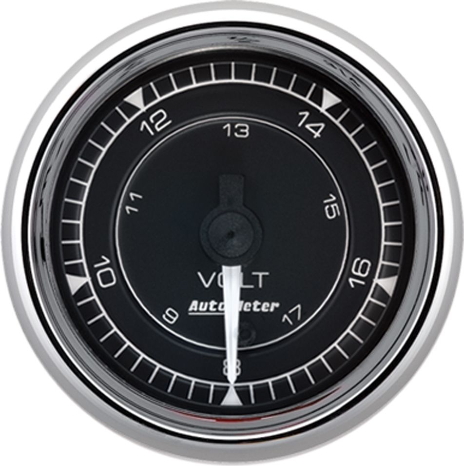 AutoMeter Chrono Chrome 2-1/16in Volts AU9791