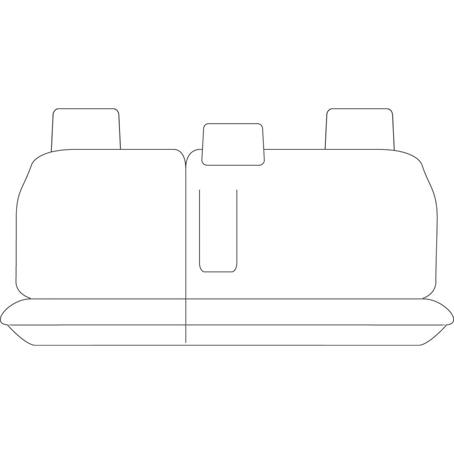 Sperling Getaway Neoprene Middle Black - Silver Stitch Seat Covers Suits MUX 2015-2021 RM5054G2B
