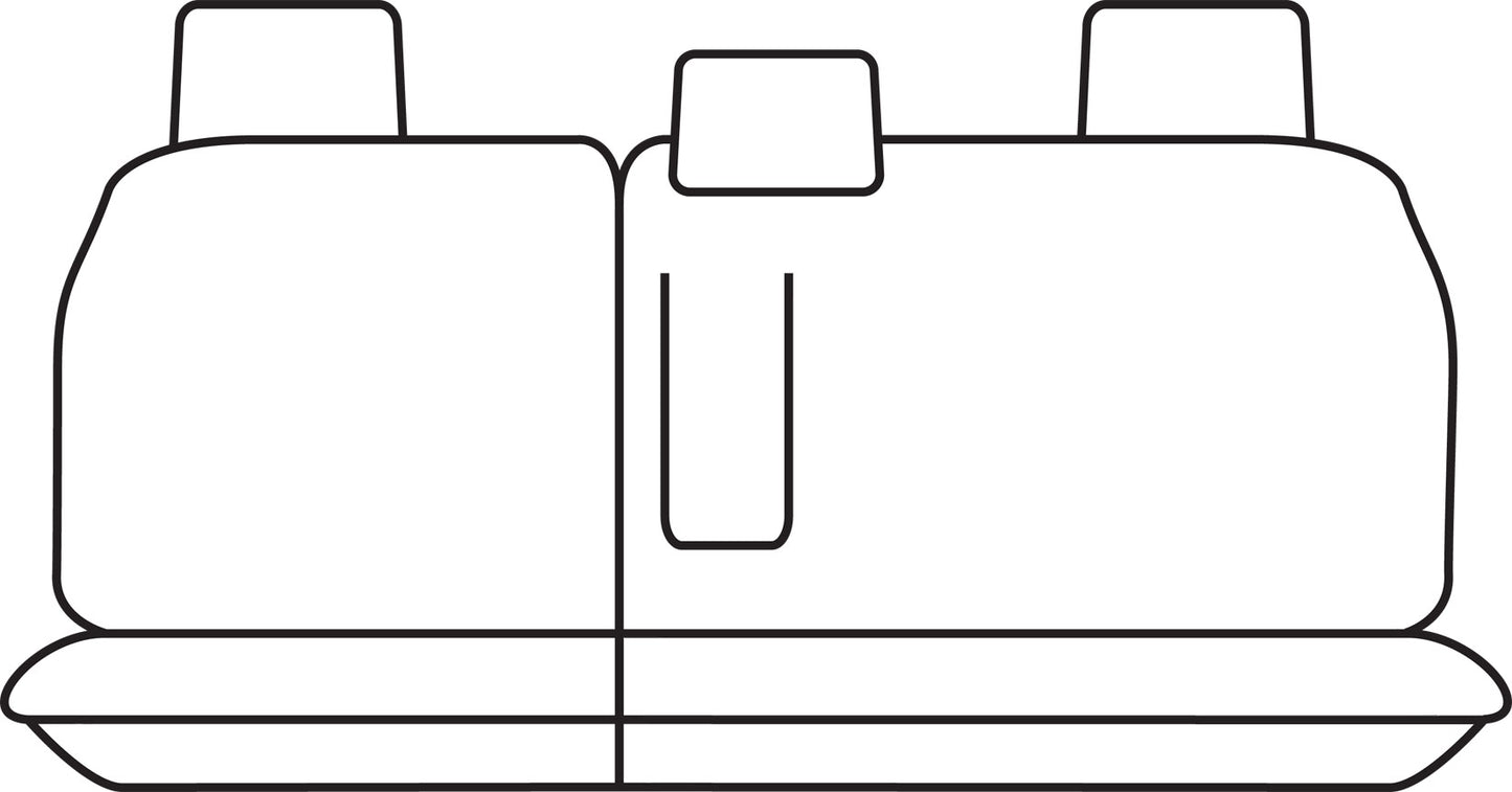 Sperling Tradies Canvas Middle Black Seat Covers Suits MUX RJ 2021-On RM5268TRB