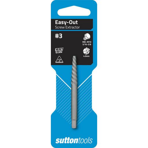 Sutton Screw Extractor Easy-Out #3 M8-M10 5/16-3/8in. Bolt EX3(363 731 003)