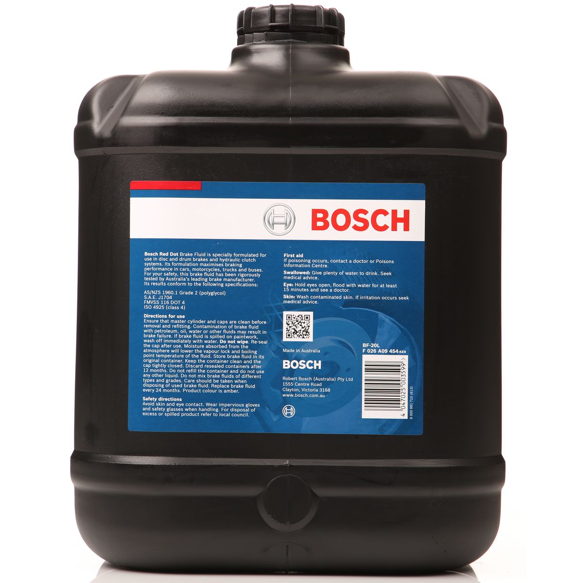 Bosch Red Dot 4 Brake Fluid 20L BF-20L