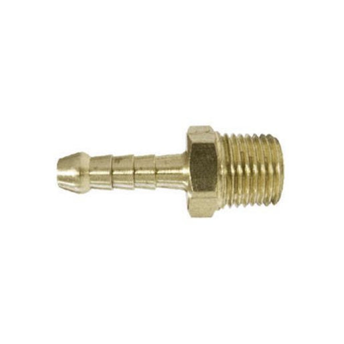 TubeFit Barb Fitting Brass 1/8" BSPT x 1/4" Hose 06003 0402
