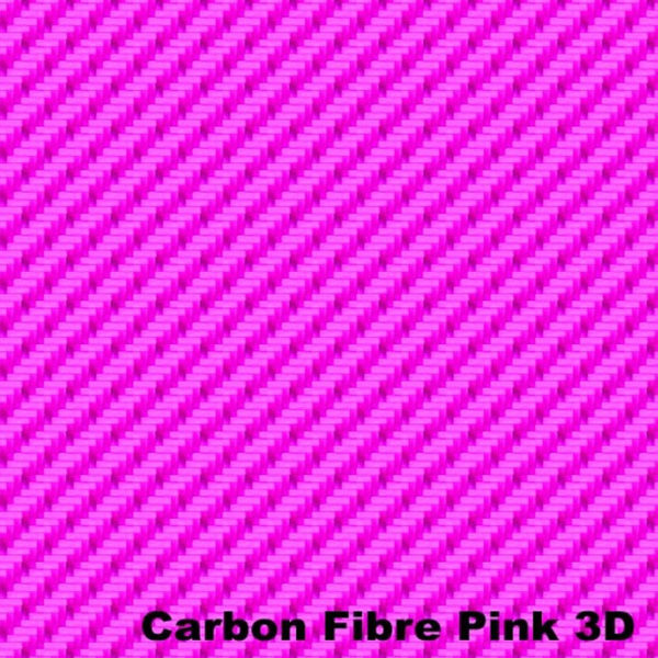 Autotecnica Pink Carbon Fibre 3D Vinyl Car Wrap 152x152cm A31199