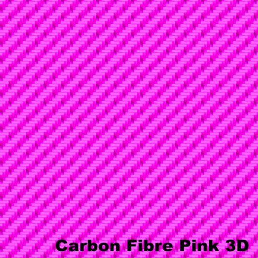 Autotecnica Pink Carbon Fibre 3D Vinyl Car Wrap 152x152cm A31199