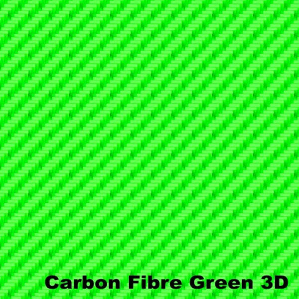 Autotecnica Green Carbon Fibre 3D Vinyl Car Wrap 152x152cm A32199