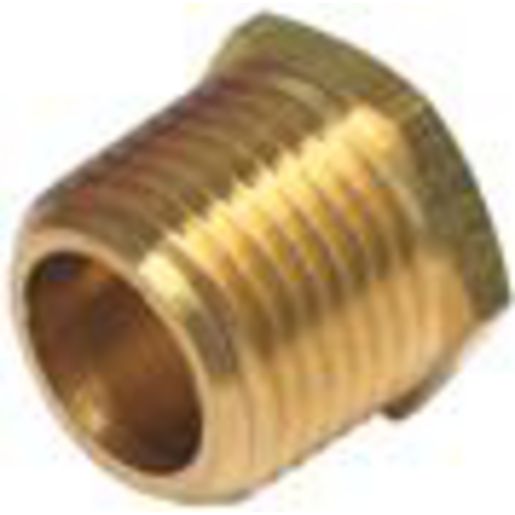 VDO Adaptor Brass Internal Thread 1/8in.-27NPTF External Thread 1/2in.-18NPTF 20mm Long 320.053