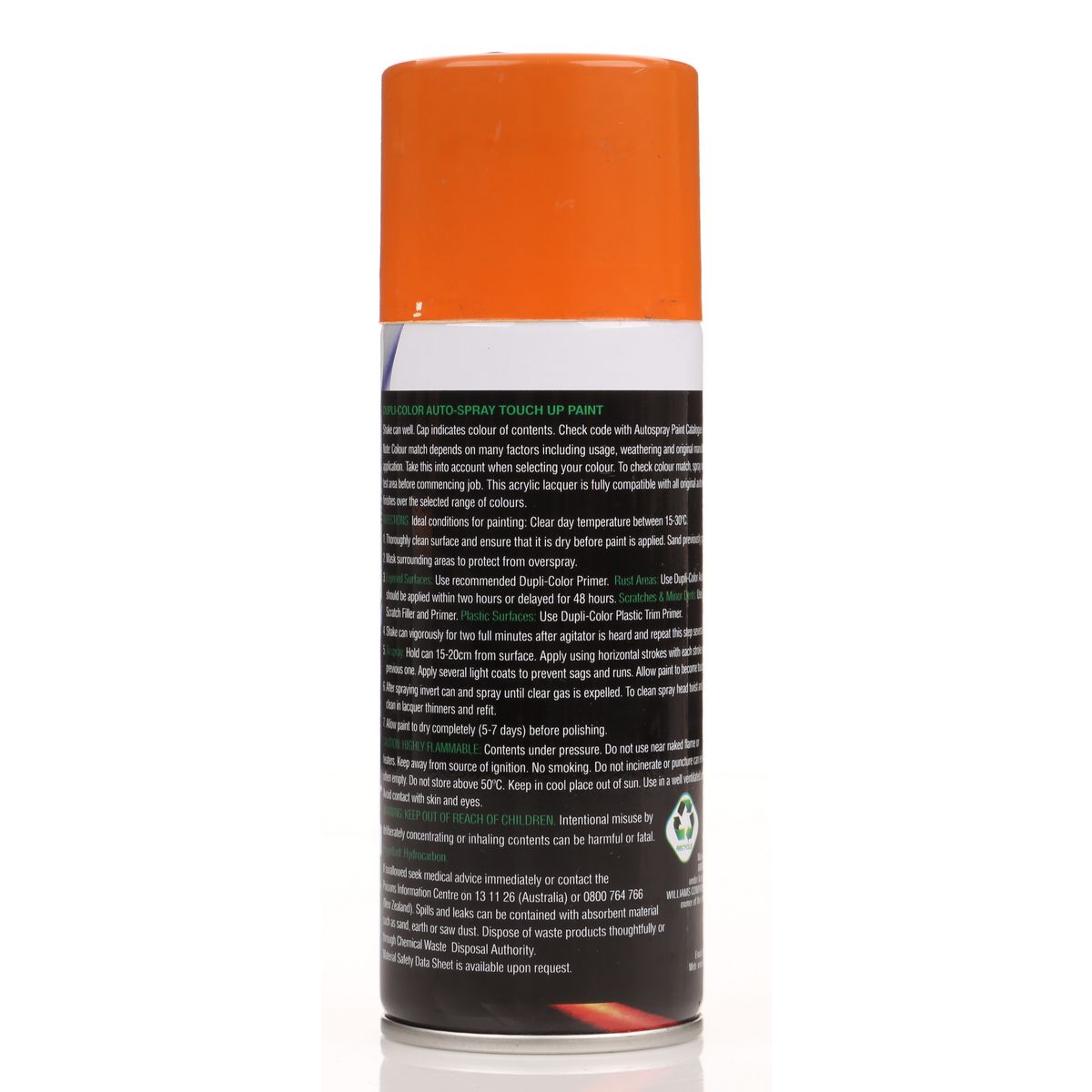 Dupli-Color Automotive Aerosol Spray Paint Burnt Orange 150g DSF20