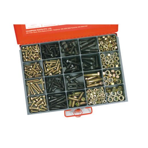 Champion Screw, Bolt & Nut UNF Master Assortment Kit Imperial 16 Sizes 365Pk CA365