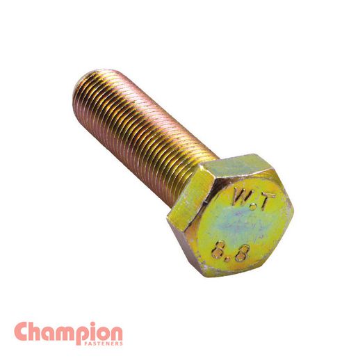 Champion Fasteners Hex Bolt High Tensile M8 x 50mm Grade 8.8 C431-13