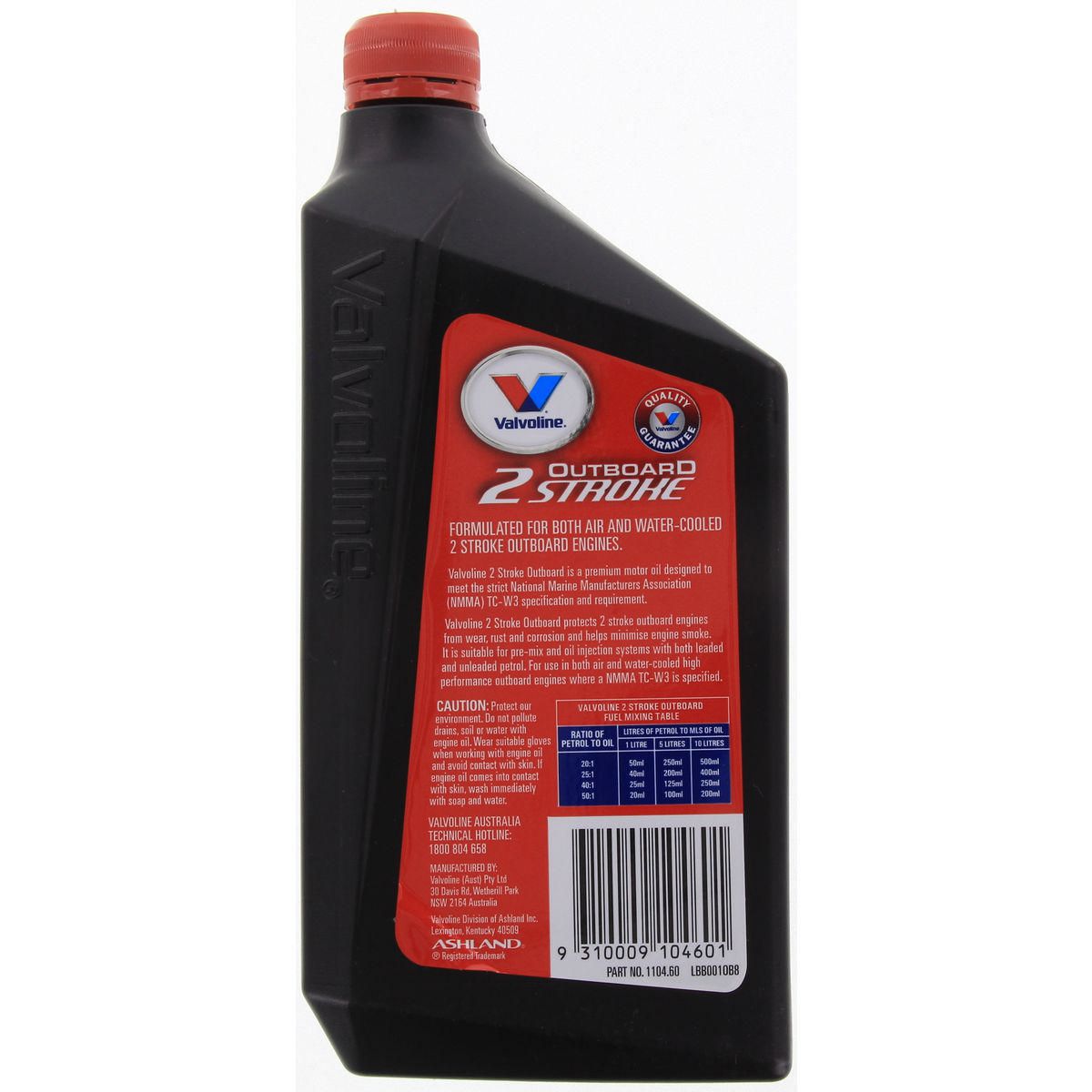 Valvoline High Performance Outboard Marine Oil 1L 1104.6