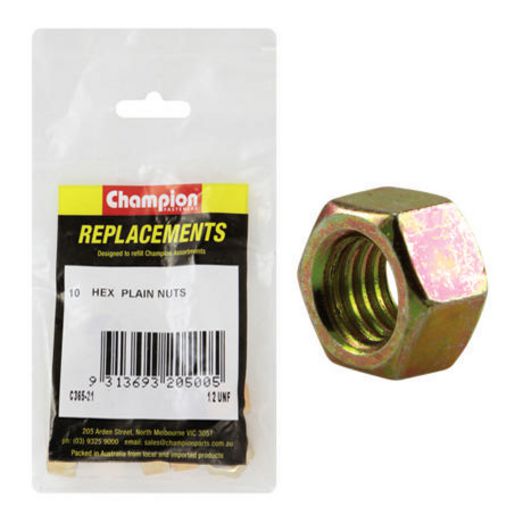 Champion Fasteners Hex Plain Nut 1/2in UNF Class 5 C365-21