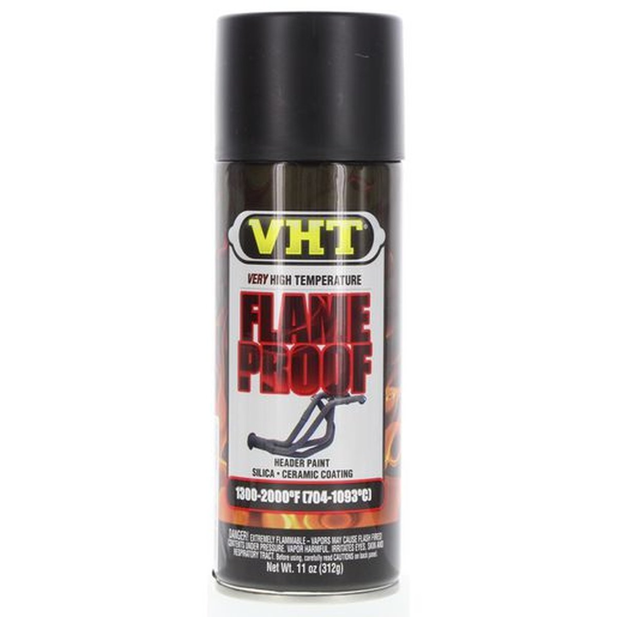 VHT Aerosol Spray Flameproof Paint Black 312g (704-1093°C) SP102