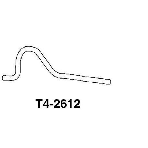 Walker Exhaust Pipe-Tail Exhaust (Use T2612) T4-2612