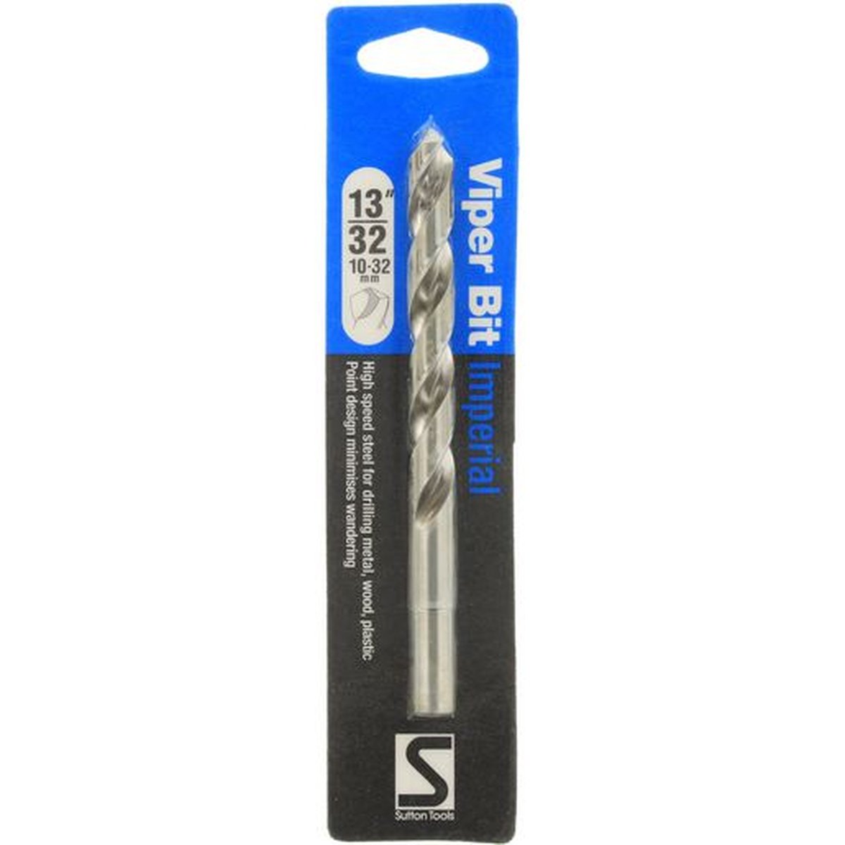 Sutton Jobber Drill Bit Viper HSS 13/32in. Dia 98mm L2 113mm L1 D1051032