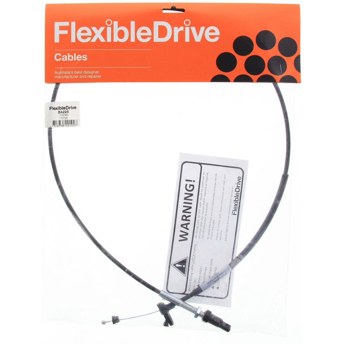Flexible Drive Accelerator Cable BA225