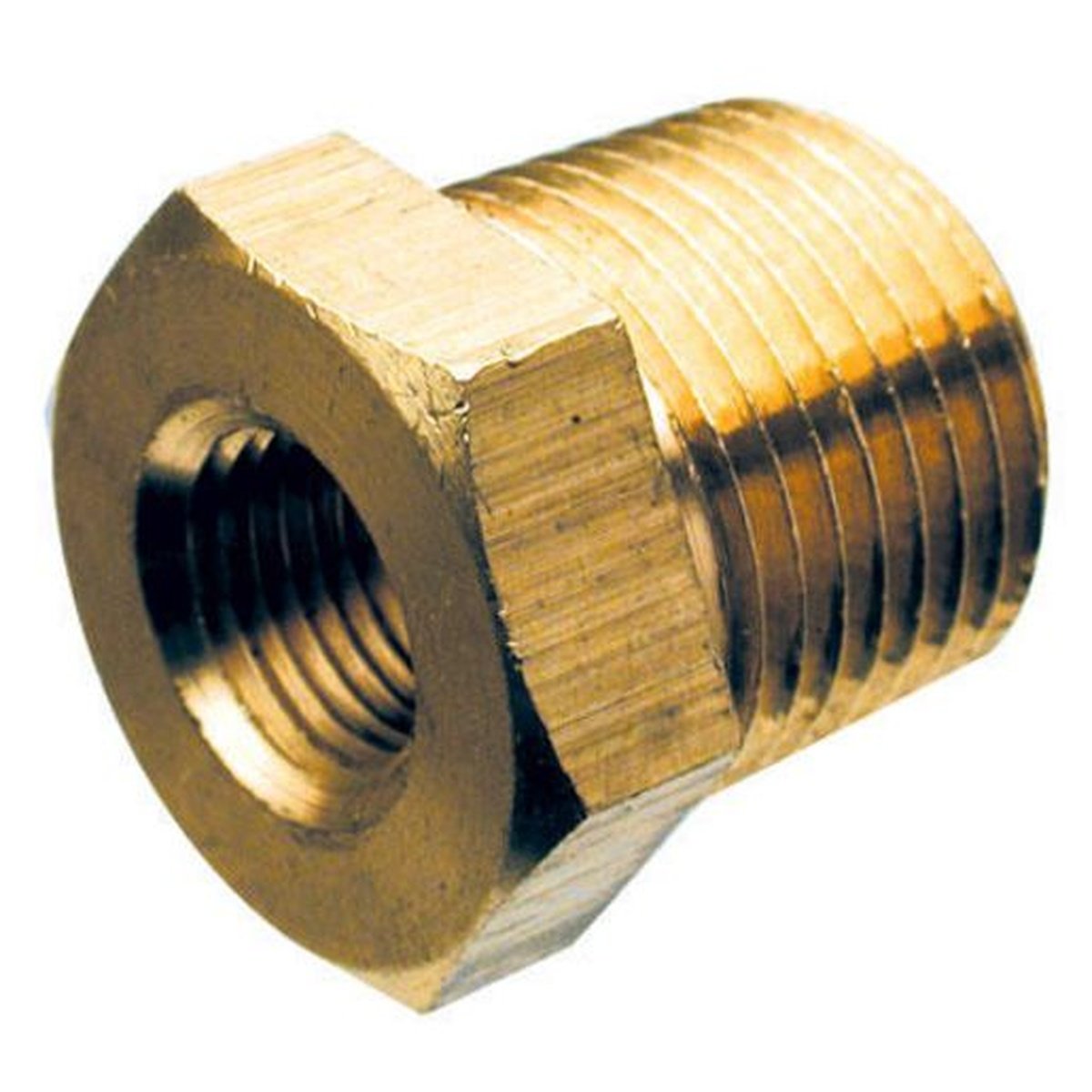 VDO Adaptor Brass Internal Thread 5/8in.-18UNF External Thread 1/2in.-14NPTF 20mm Long 320.058