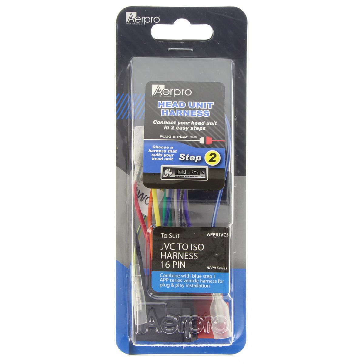 Aerpro Harness JVC To ISO 16 Pin APP8JVC5