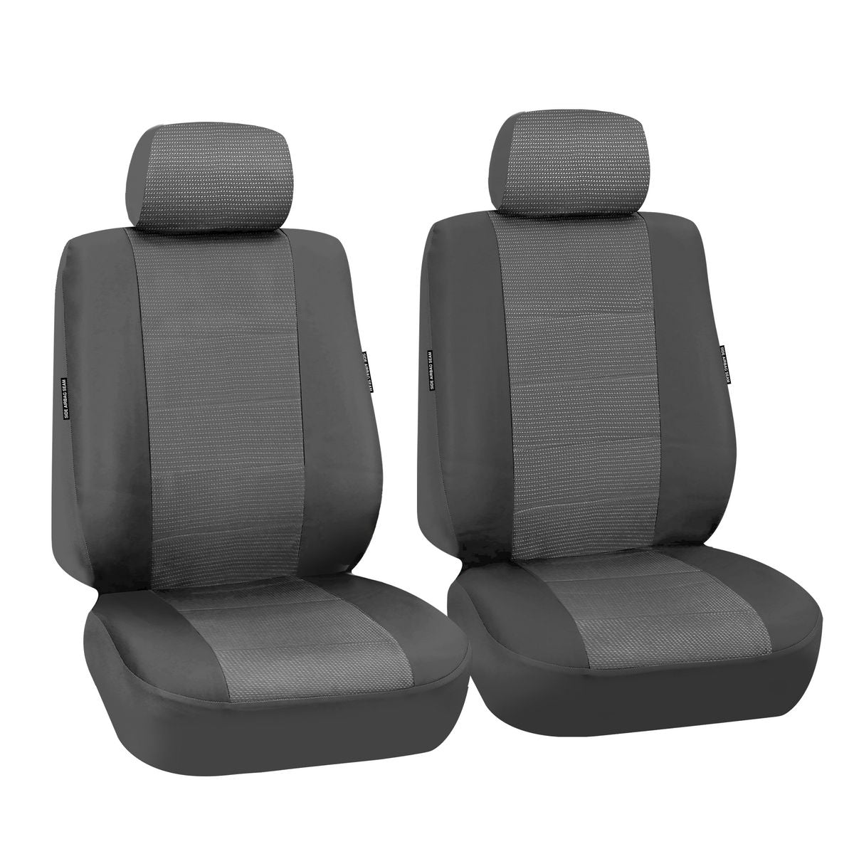 True Fit Tailored Fit Front & Rear Car Seat Covers Polyester, Grey - Set TOYHIGEN8SC