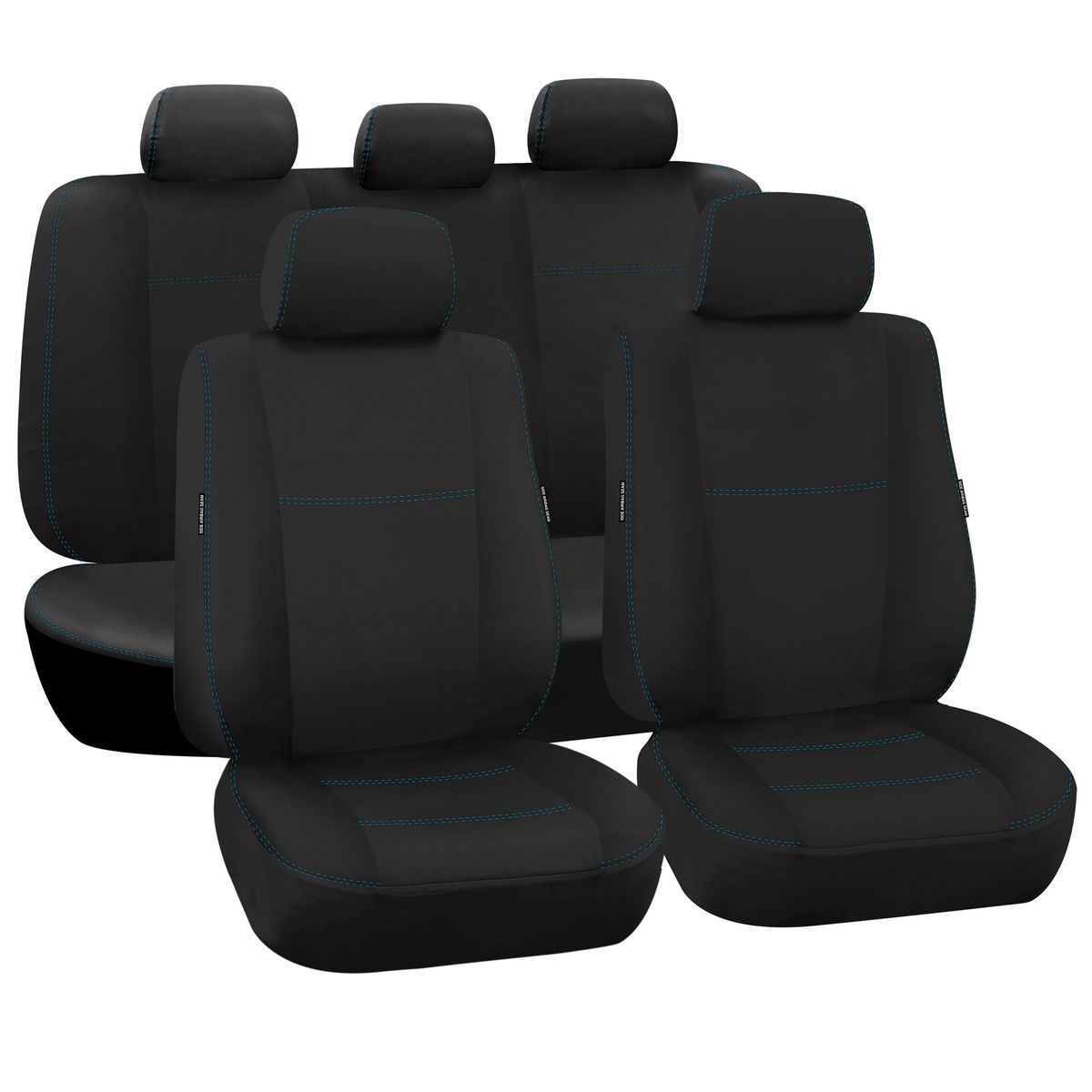 True Fit Tailored Fit Front & Rear Car Seat Covers Neoprene, Black - Set NISUDMAXTFDC