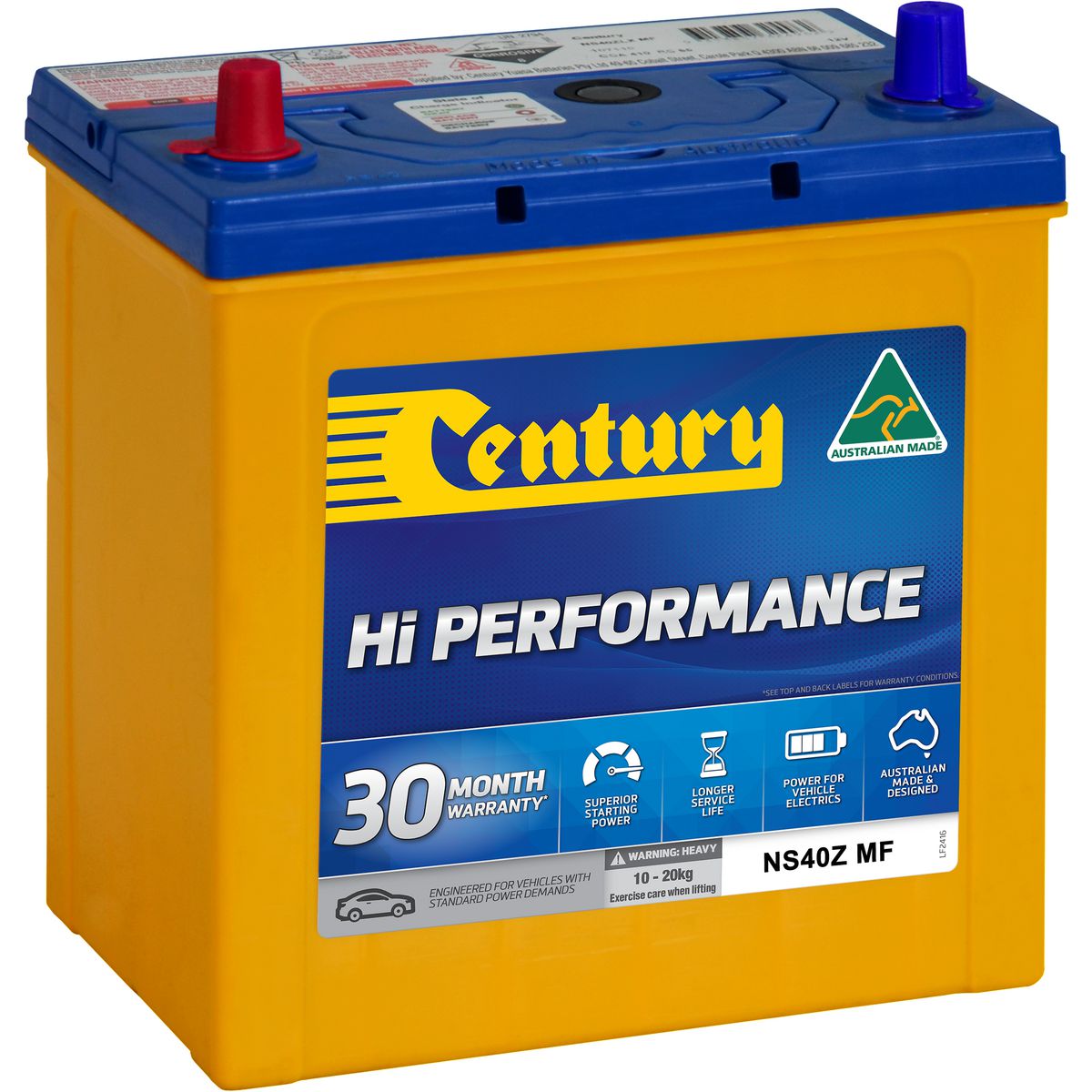 Century Batteries Battery Automotive Hi Performance 12V 330 Cca NS40ZMF