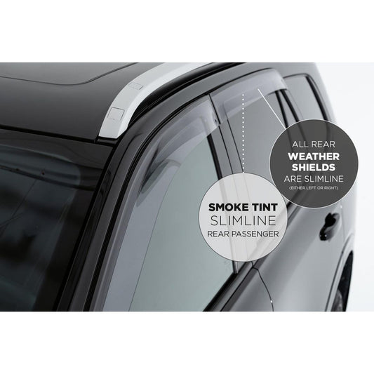 Protective Plastics Weathershield (Slim Clear Rear P/S) - fits Toyota Hilux T396SLRP