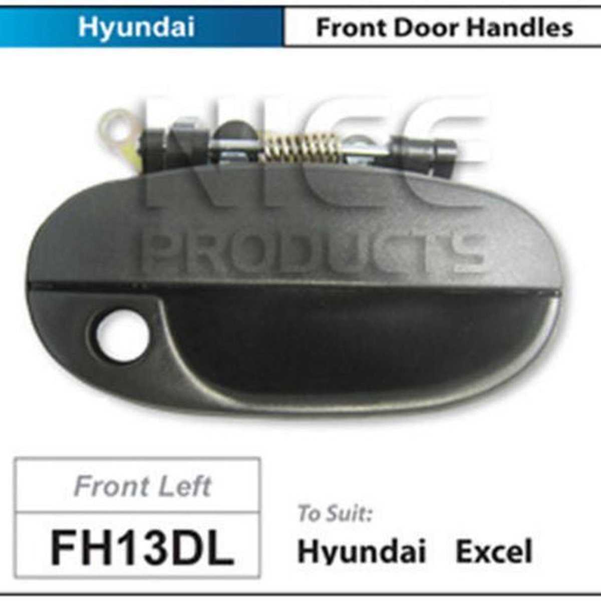 NICE Door Handle Front LH Black FH13DL