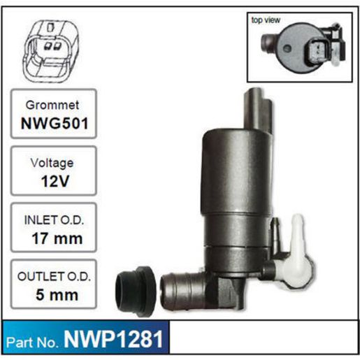 NICE Windscreen Washer Pump NWP1281