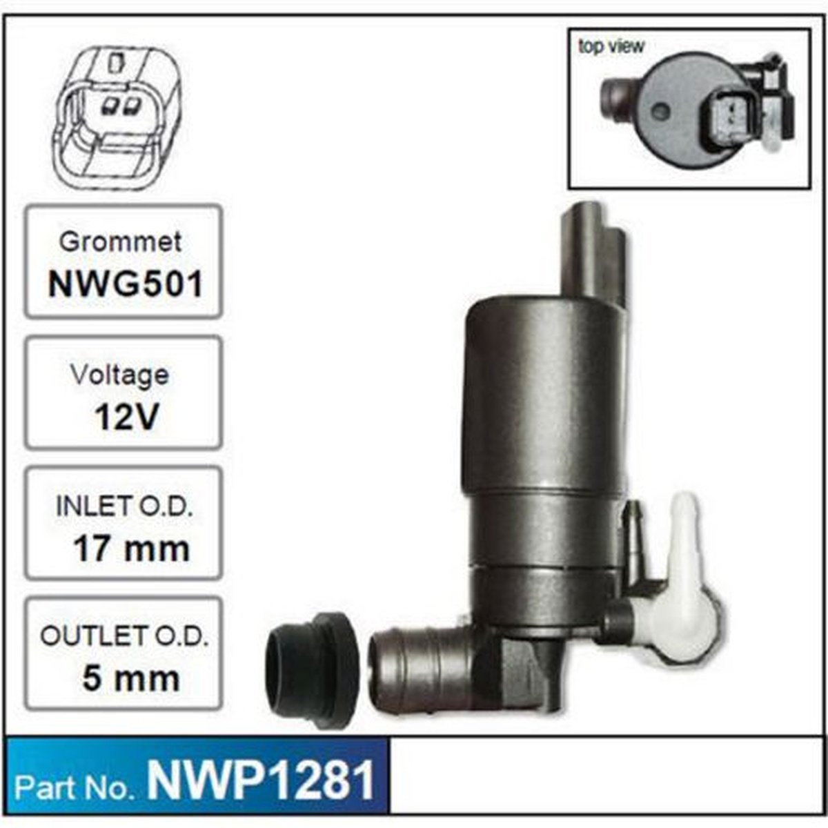 NICE Windscreen Washer Pump NWP1281