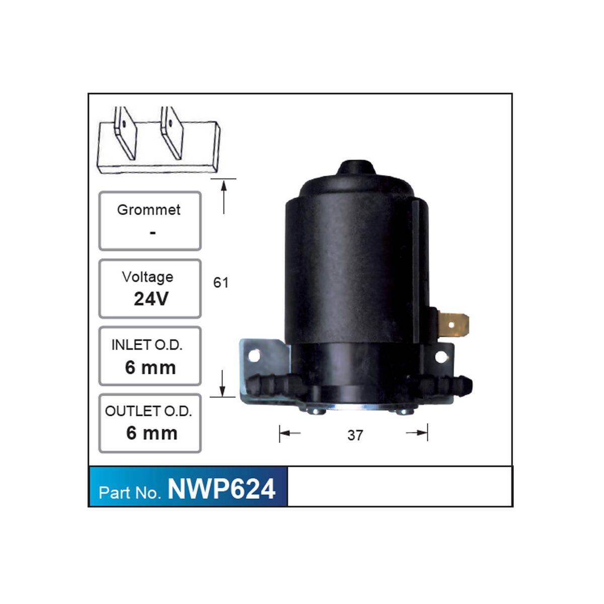 NICE Windscreen Washer Pump NWP624