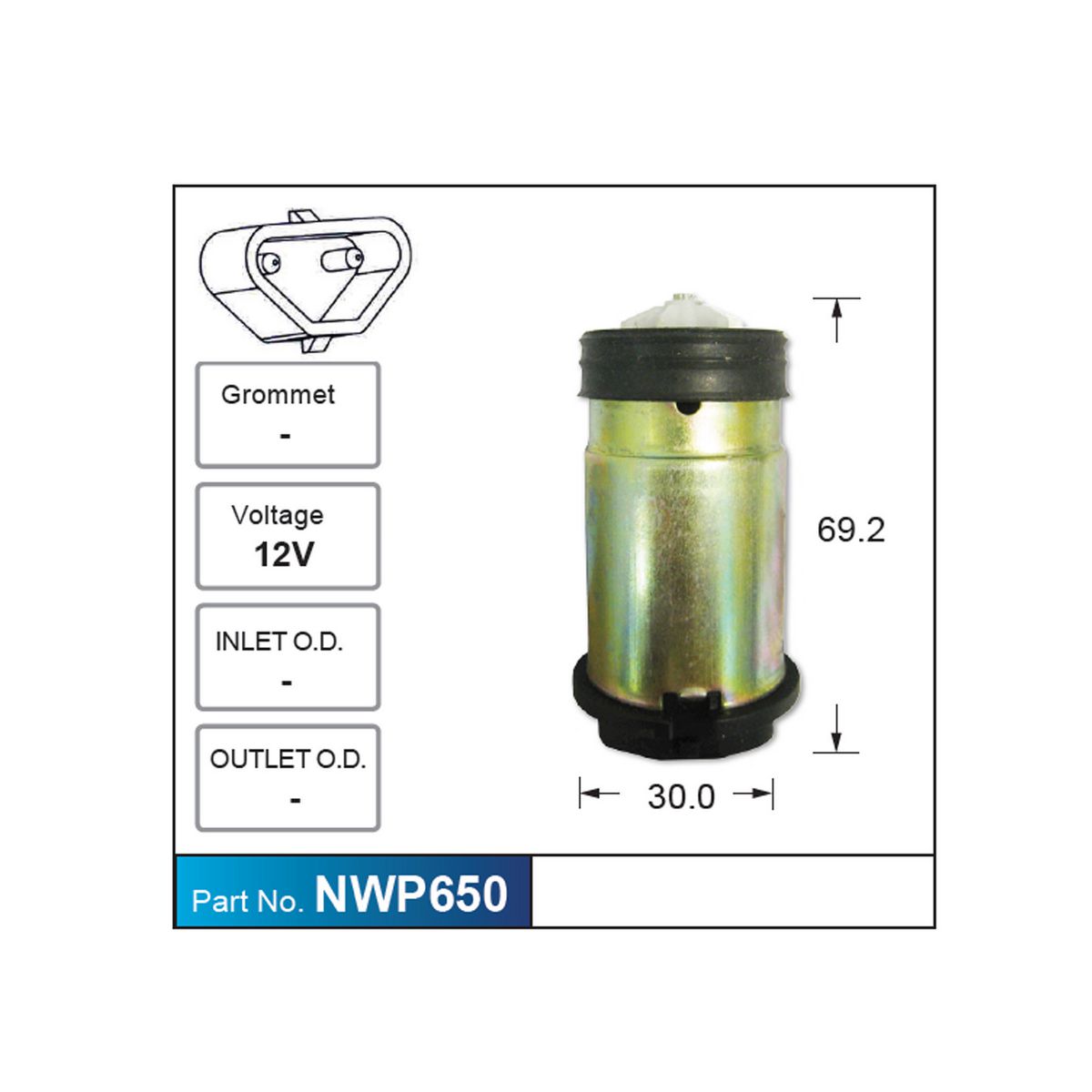 Nice Products Windscreen Washer Pump NWP650