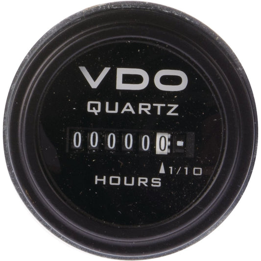 VDO Analogue Hour meter Counter-Type w/Ops Ind 52mm 10/80V Black Bezel 331.600