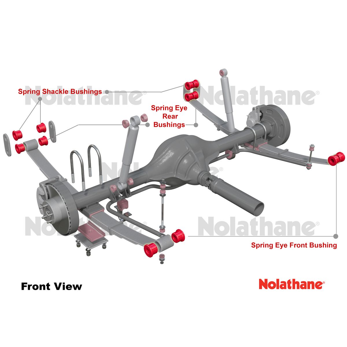 Nolathane Spring Eye & Shackle Bush Kit 47272