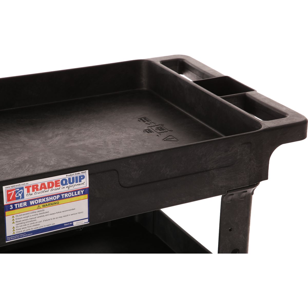 Trade Quip 3 Tier Workshop Trolley 6045