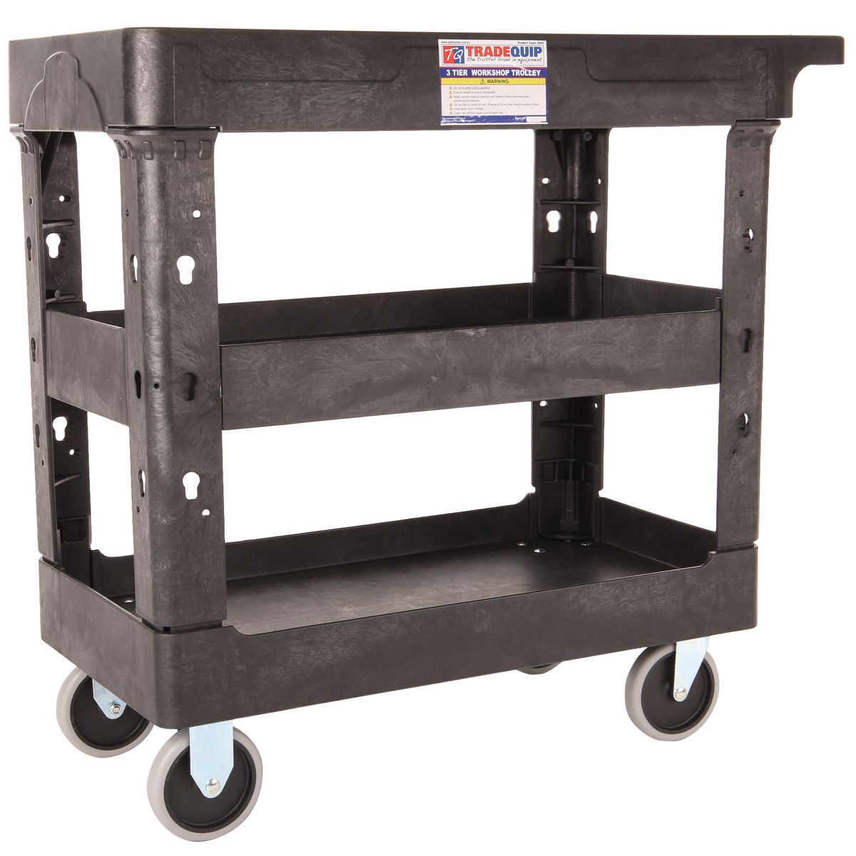Trade Quip 3 Tier Workshop Trolley 6045