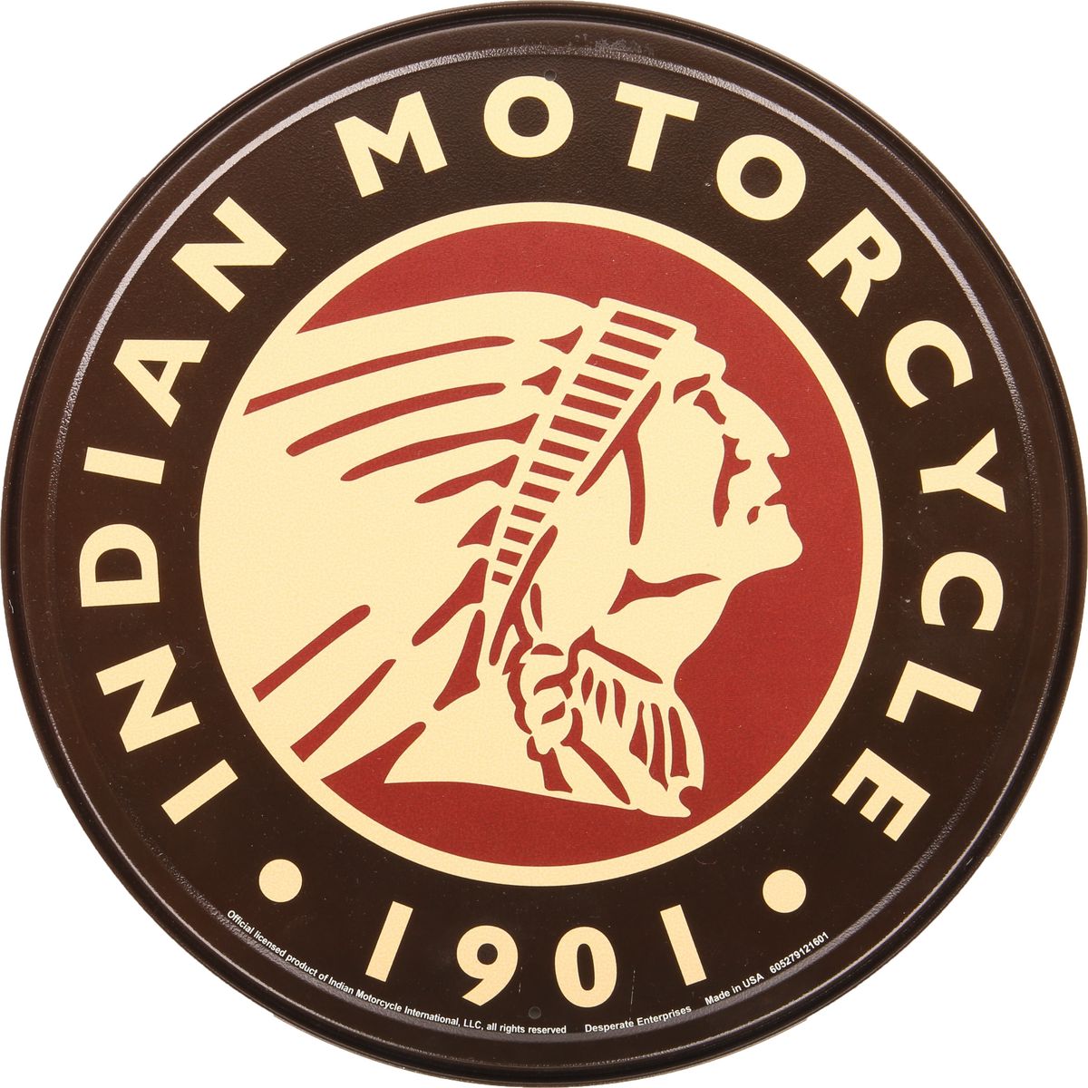Naparts Metal Sign Indian Motorcycles Logo 2160
