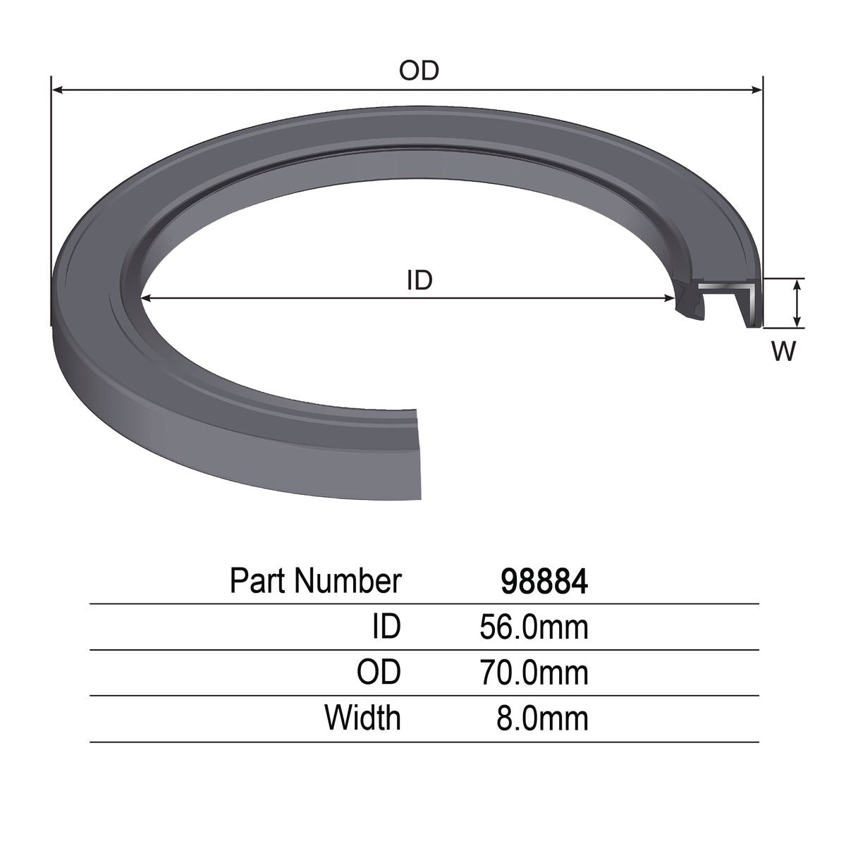 Kelpro Oil Seal 98884