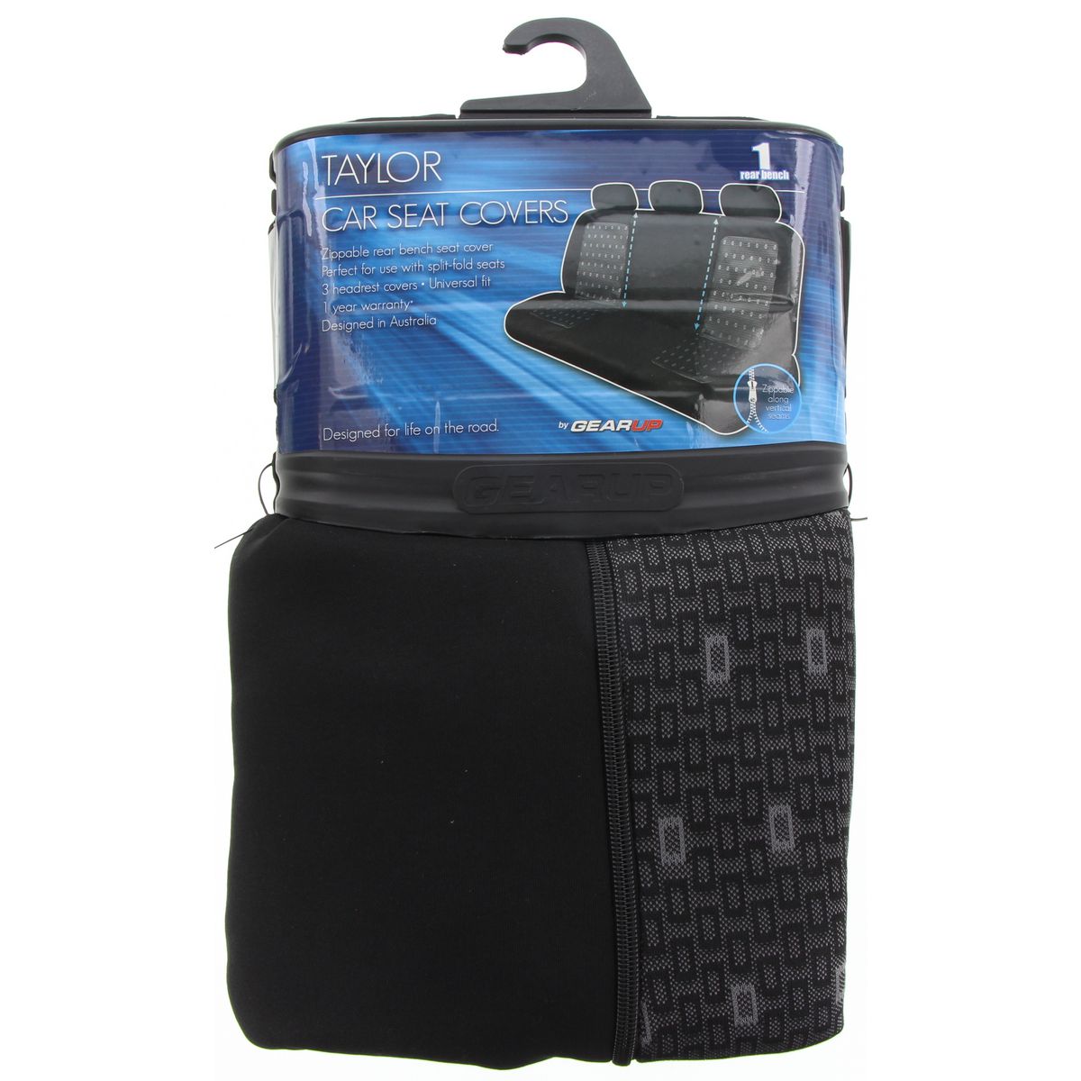 Gear Up Rear Seat Cover Taylor GUTRBLK