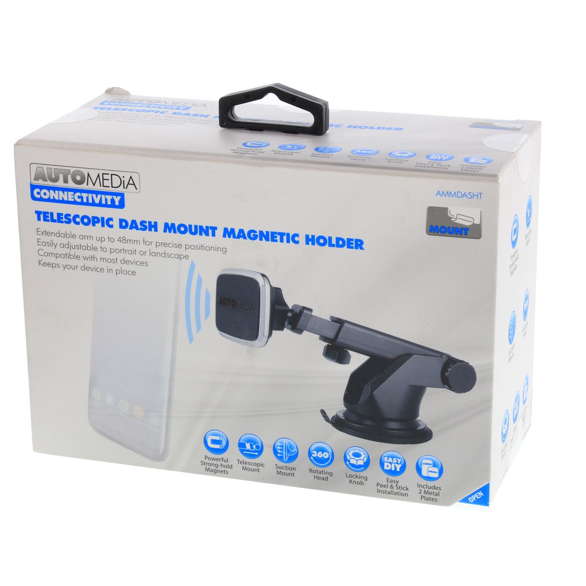 Automedia Magnetic Dash Mount Phone Holder AMMDASHT