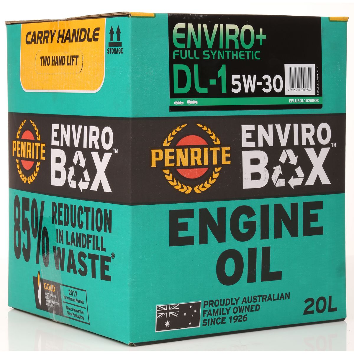 Penrite Enviro+ Dl1 Engine Oil 5W-30 20 Litre ENVIRO Box EPLUSDL1020BOX