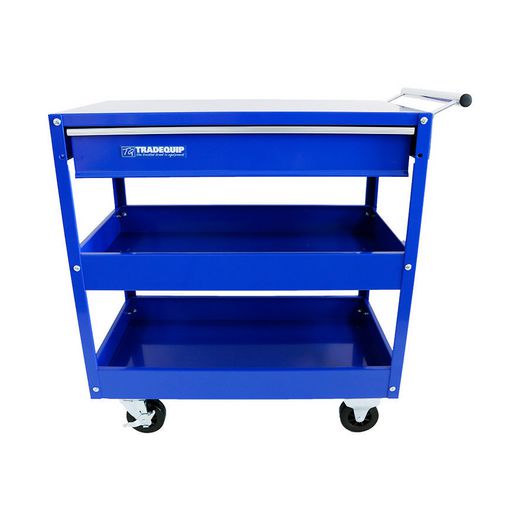 Trade Quip Workshop Tool Trolley 1 Drawer, 2 Trays 6012T