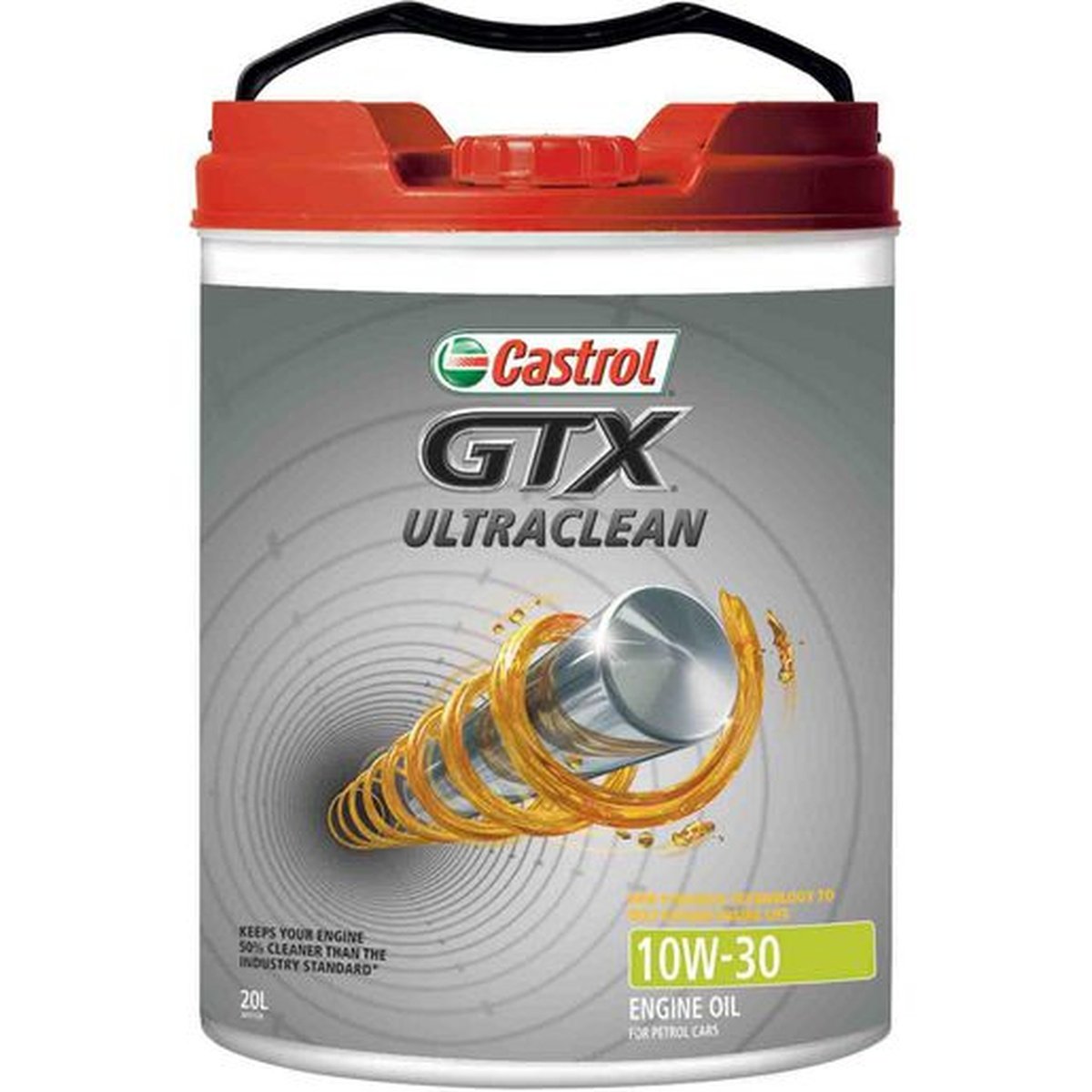 Castrol GTX Ultraclean Semi Synthetic 10W-30 Engine Oil 20L 3411126