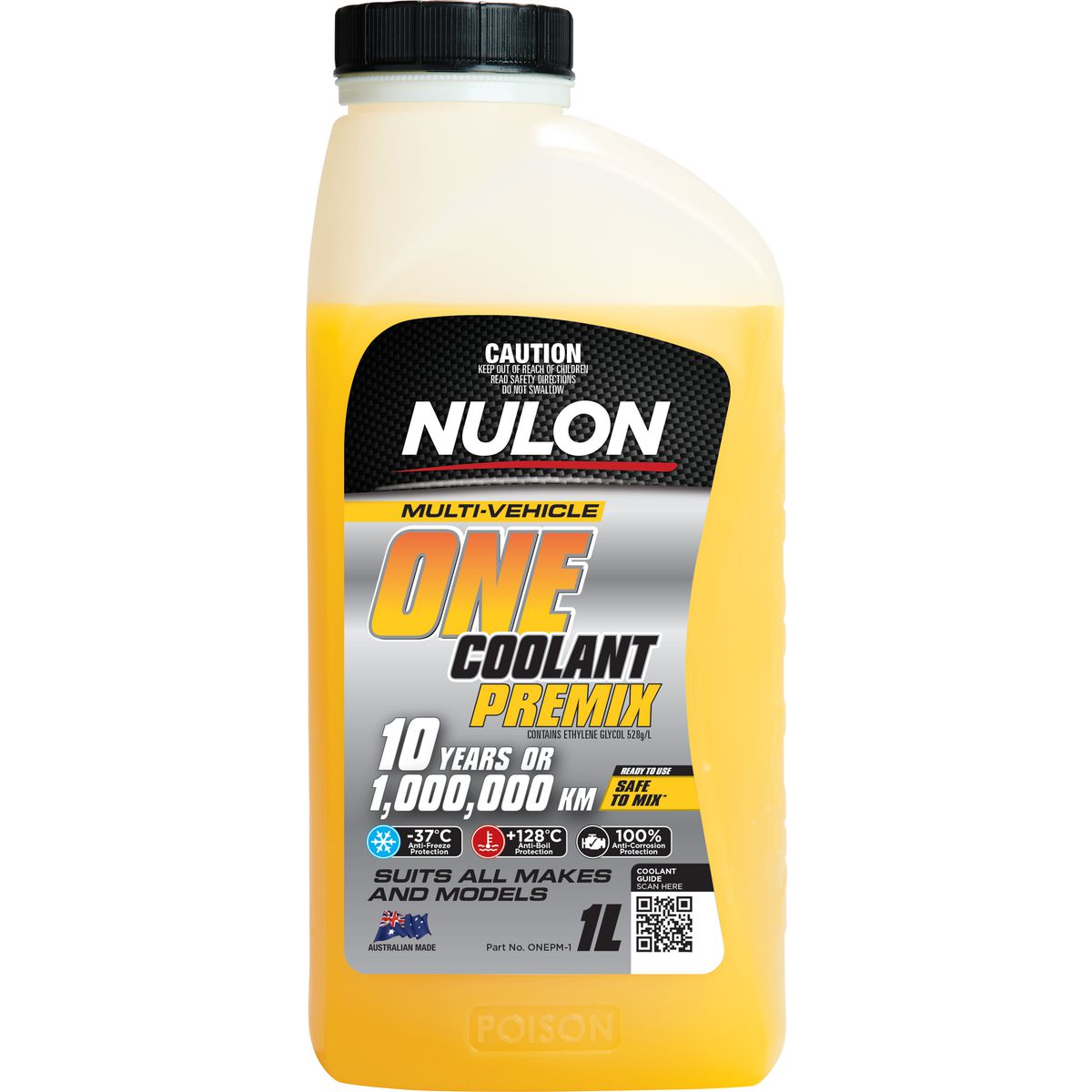 Nulon Multi-Vehicle One Coolant Premix 1L ONEPM-1