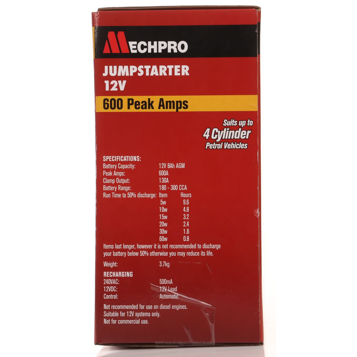 Mechpro Jump Starter 12V 600A MPJS600S3