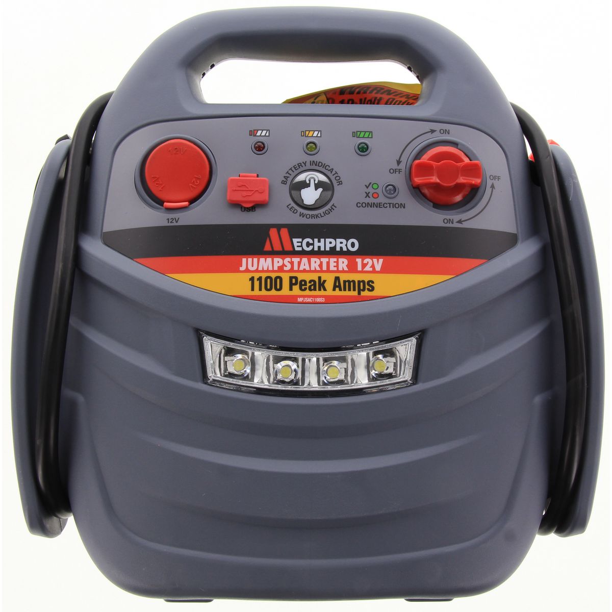 Mechpro Jump Starter 12V 1100A With Air Compressor MPJSAC1100S3