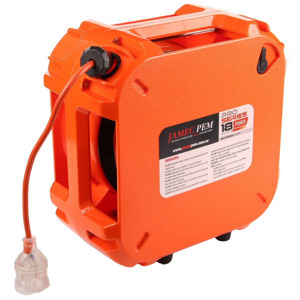 Jamec Pem Electrical Cable Reel 18M 15Amp 130.078