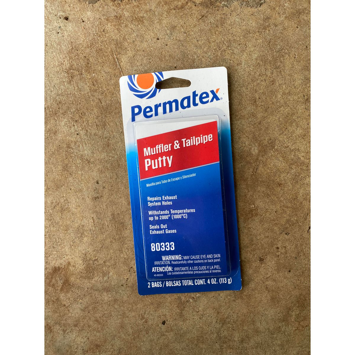 Permatex Muffler & Tailpipe Putty 113g