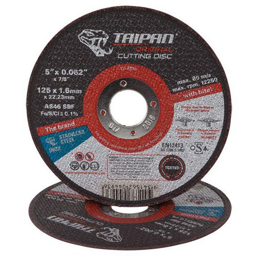 Taipan Tapian Cut Disc Inox 115X1.0Mm TO-6204