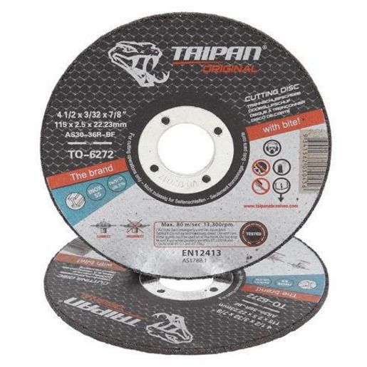 Taipan Cutting Disc INOX 115X2.5mm Flat TO-6272