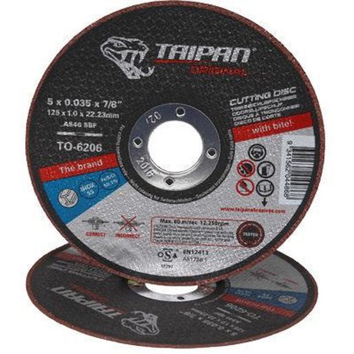 Taipan Cut Disc Inox 125X1.0mm TO-6206